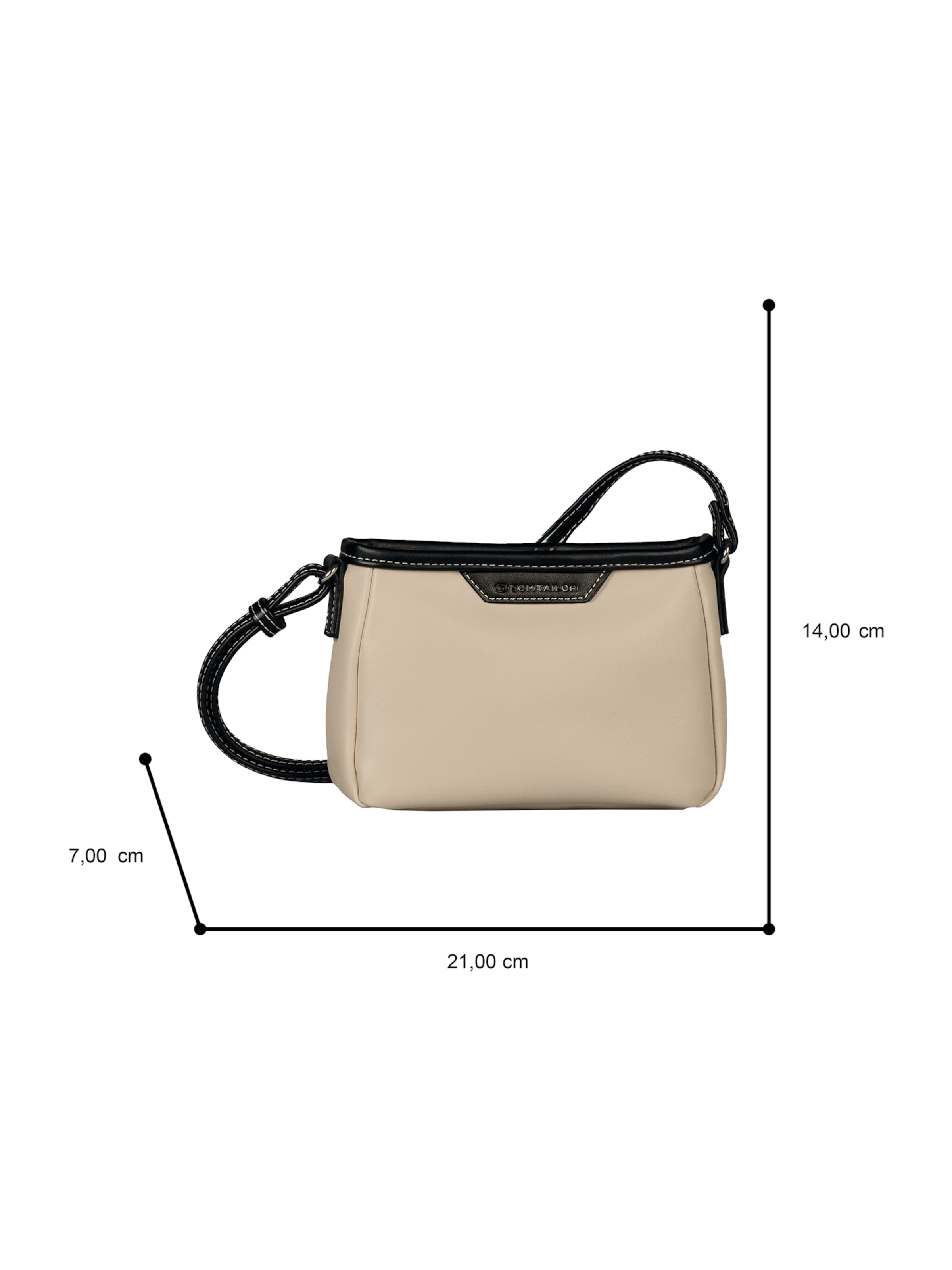 TOM TAILOR Õlakott 'Leora', värv beež