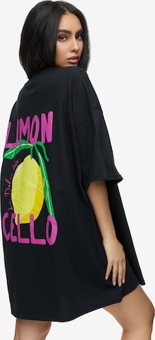 Worldclassca Oversizeshirt 'Limon Cello' in Schwarz: Vorderseite