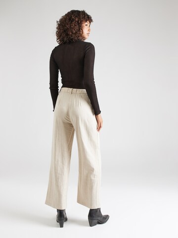 Wide Leg Pantalon à pince HOLLISTER en beige