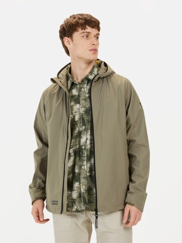 CAMEL ACTIVE Jacke aus recyceltem Polyester in Grün: Vorderseite