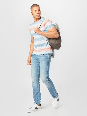 balta INDICODE JEANS Marškinėliai 'Hernandez'