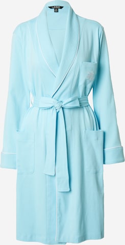 Peignoir court Lauren Ralph Lauren en bleu : devant