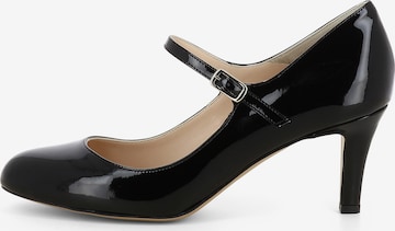 Escarpins 'BIANCA' EVITA en noir : devant
