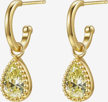Hey Happiness - Pendientes 'August Birthstone' en oro: frente
