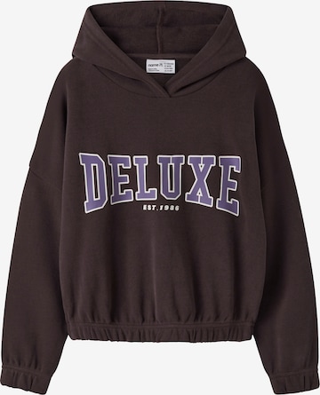 NAME IT - Sweatshirt 'NKFOKOMMA' em castanho: frente