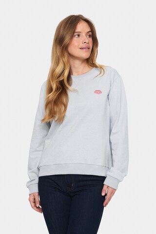 SAINT TROPEZ - Sudadera 'Fanile' en gris: frente