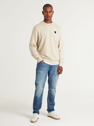 CHASIN' Sweatshirt 'Toby' in Beige
