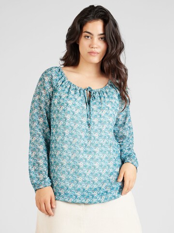 Z-One Blouse 'Cara' in Blauw: voorkant