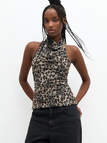 Pull&Bear Top in Braun: Vorderseite