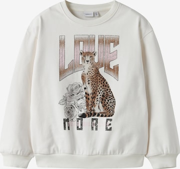 balta NAME IT Megztinis be užsegimo 'NKFBEO': priekis