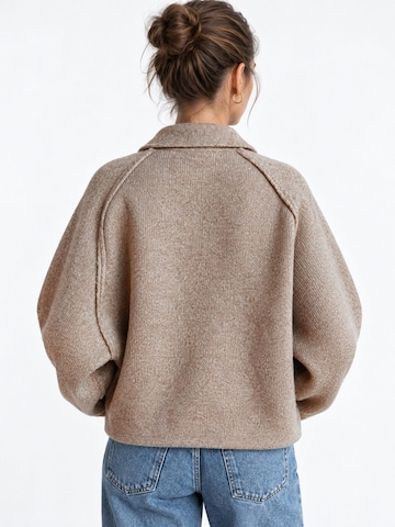 Hiccup Gebreid vest 'Strickjacken' in Beige