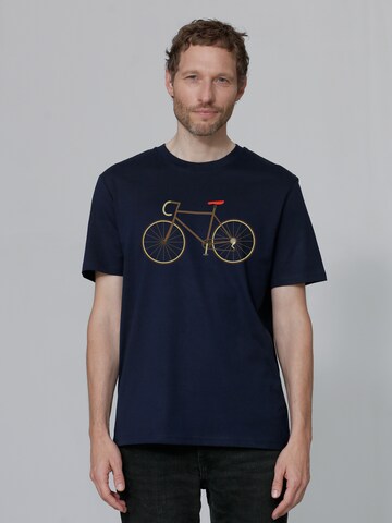 T-Shirt 'Fahrrad' Watapparel en bleu : devant