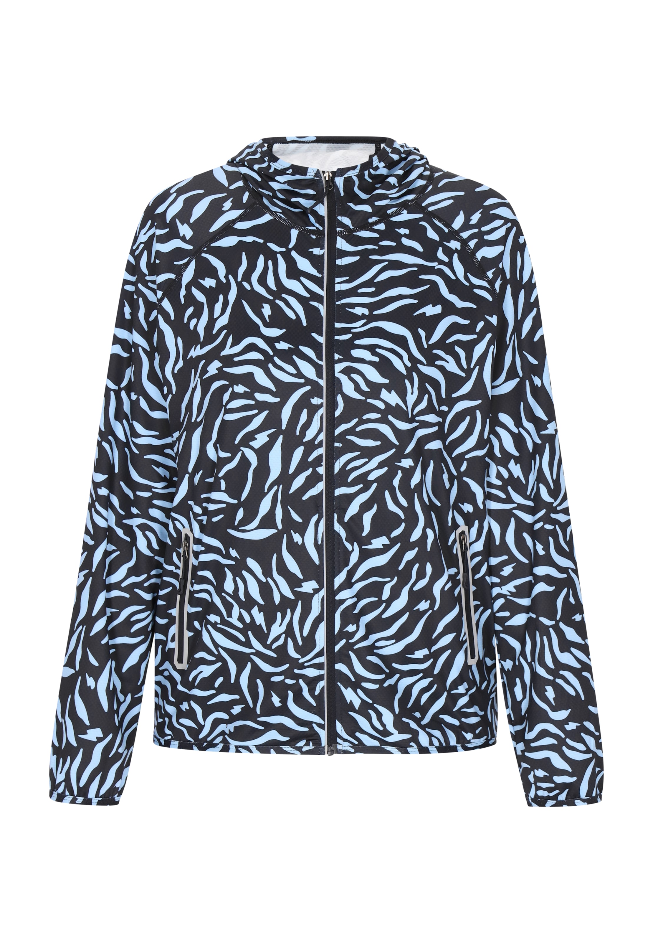 nelice - Sudadera con cremallera en azul: frente