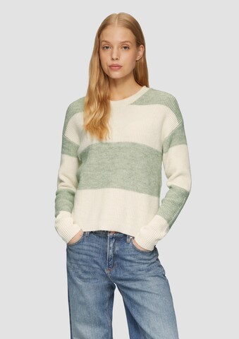 Pull-over QS en vert : devant