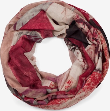 styleBREAKER Schlauchschal 'Loop Schal mit Hirsch Print' in Pink: Vorderseite