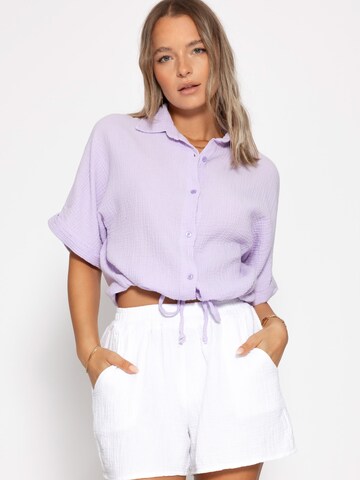 SASSYCLASSY Bluse‌‌‌‌‌‌‌‌ in Lila