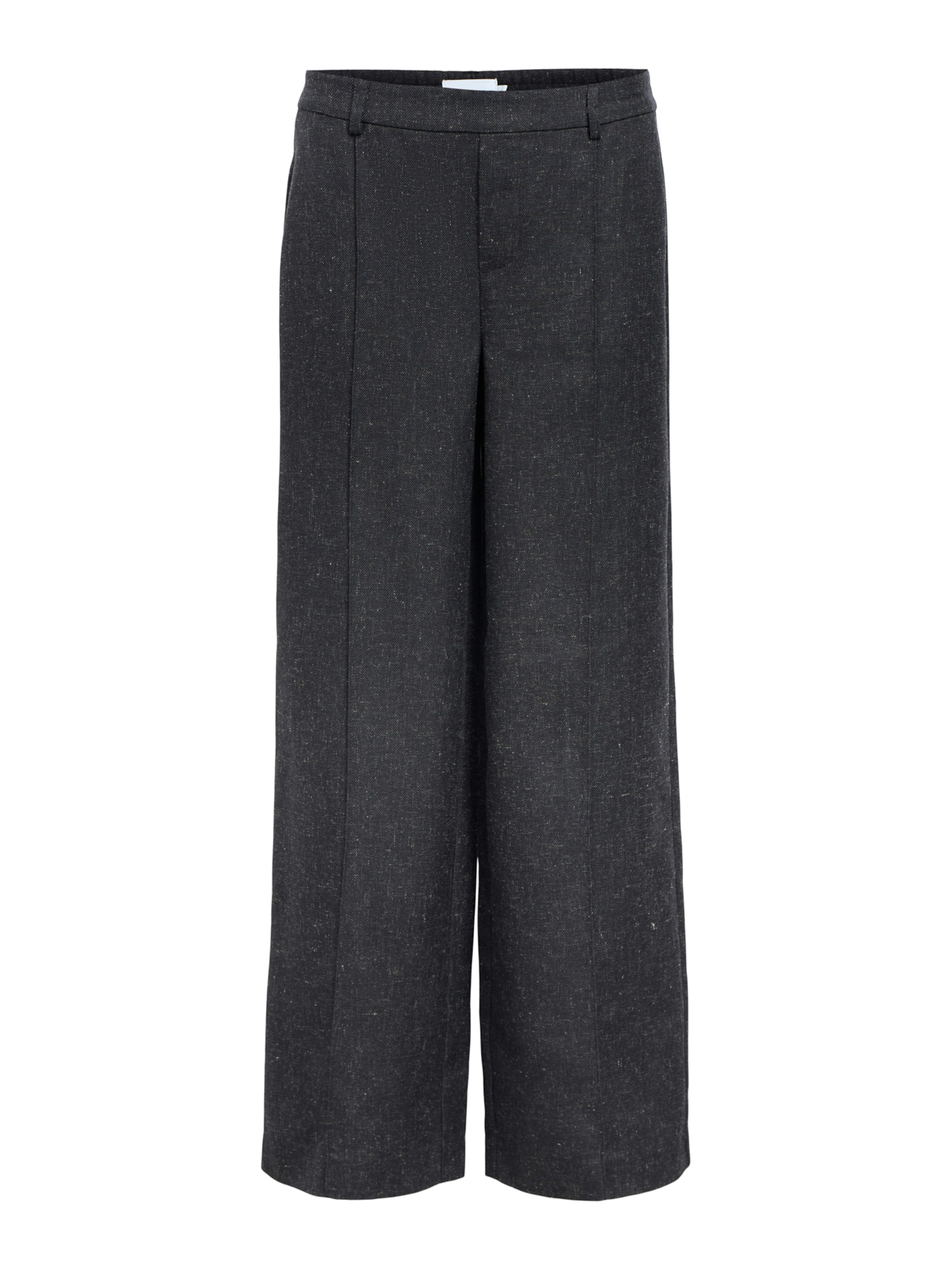 OBJECT Široký strih Nohavice s pukmi 'OBJBea Lisa' - Sivá: predná strana