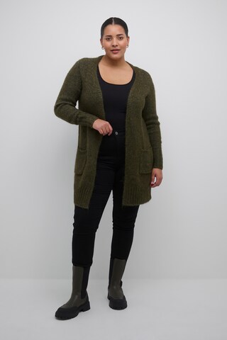 KAFFE CURVE Strickjacke 'Lioma' in Grün