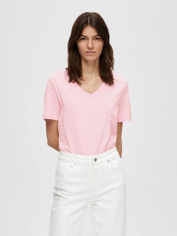 SELECTED FEMME Μπλουζάκι σε ροζ: μπροστά