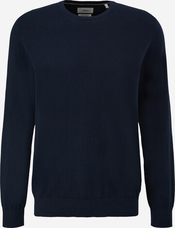 Pull-over s.Oliver BLACK LABEL en bleu : devant