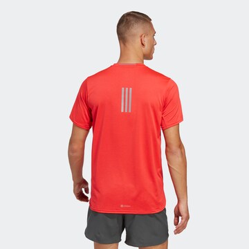 T-Shirt fonctionnel 'Designed 4 Running' ADIDAS SPORTSWEAR en rouge