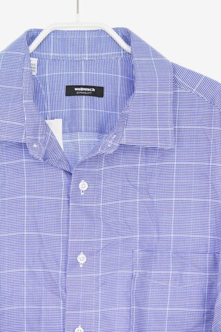 Walbusch Button Up Shirt in XS in Blue