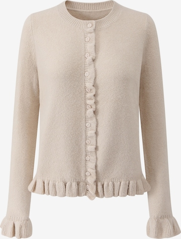 SASSYCLASSY Strickjacke in Beige: Vorderseite