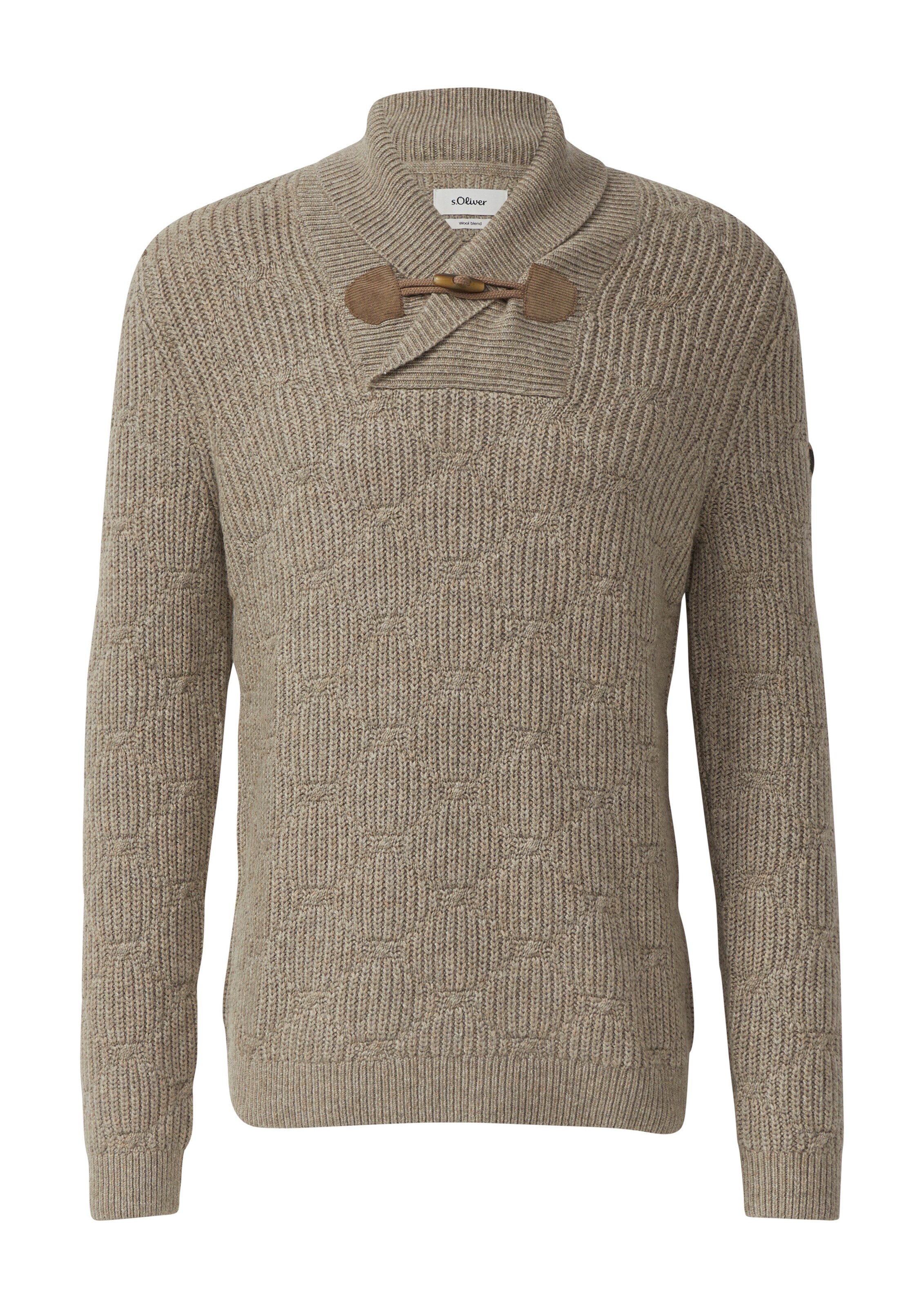 s.Oliver Pullover in Beige: Vorderseite