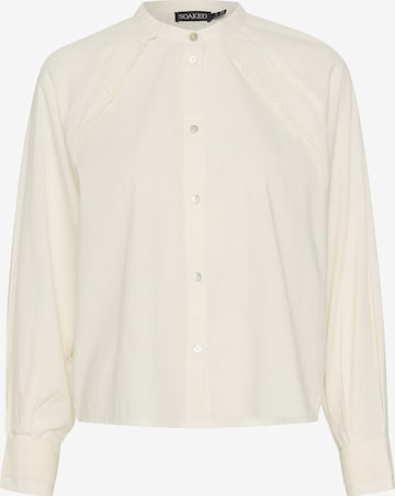 SOAKED IN LUXURY Blouse 'Annabella' in Beige: front