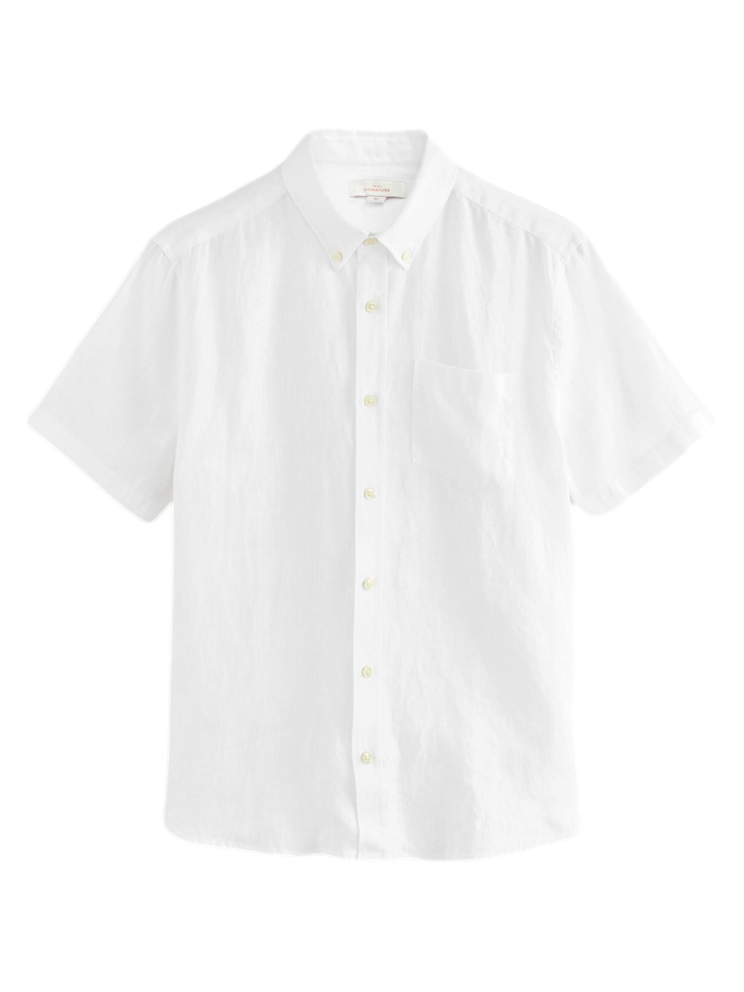 Next Button Up Shirt in White, Item view