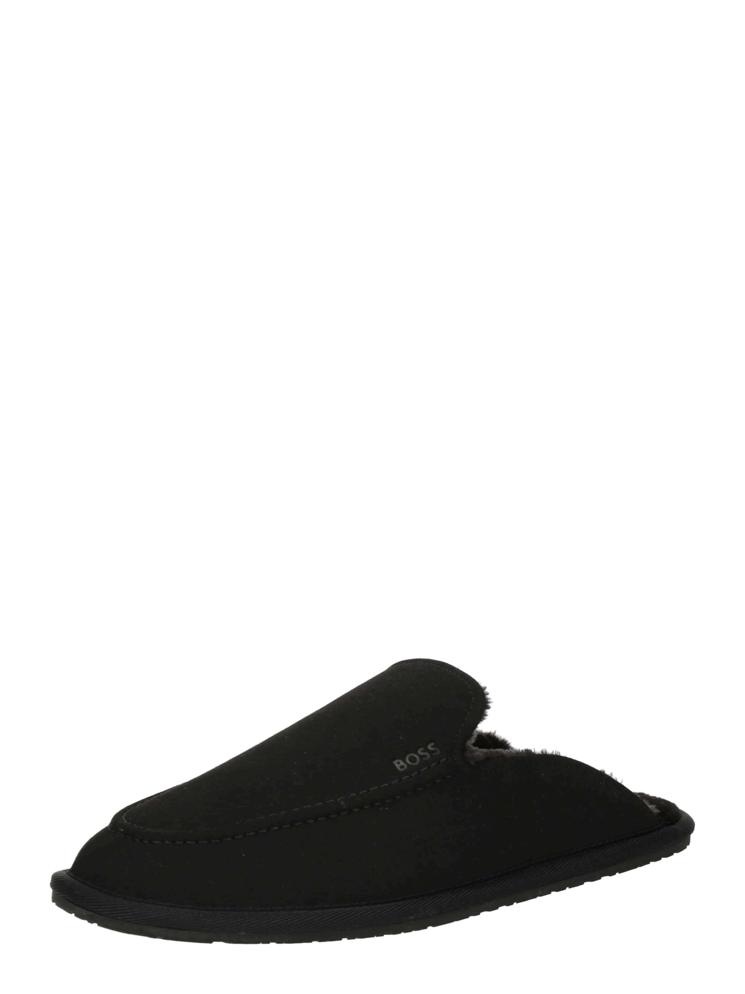BOSS Hausschuh in Schwarz: Vorderseite