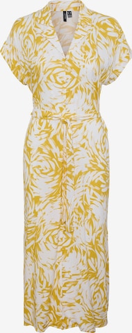 Robe-chemise 'Ani Bea' VERO MODA en jaune : devant