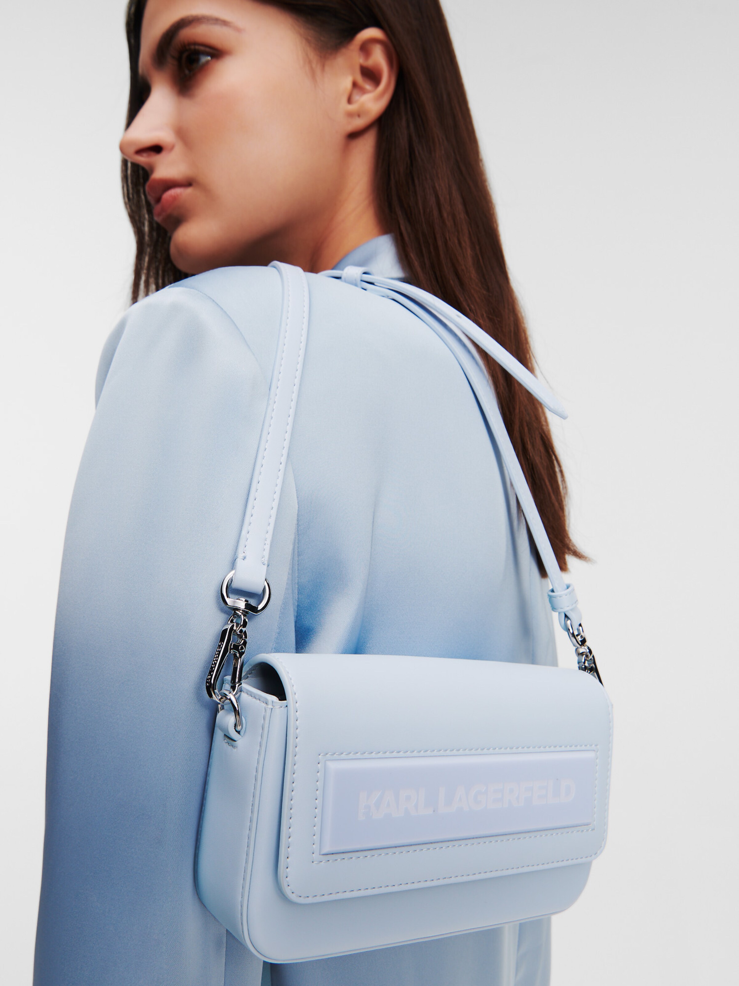 Karl Lagerfeld Shoulder bag in Dusty Blue ABOUT YOU