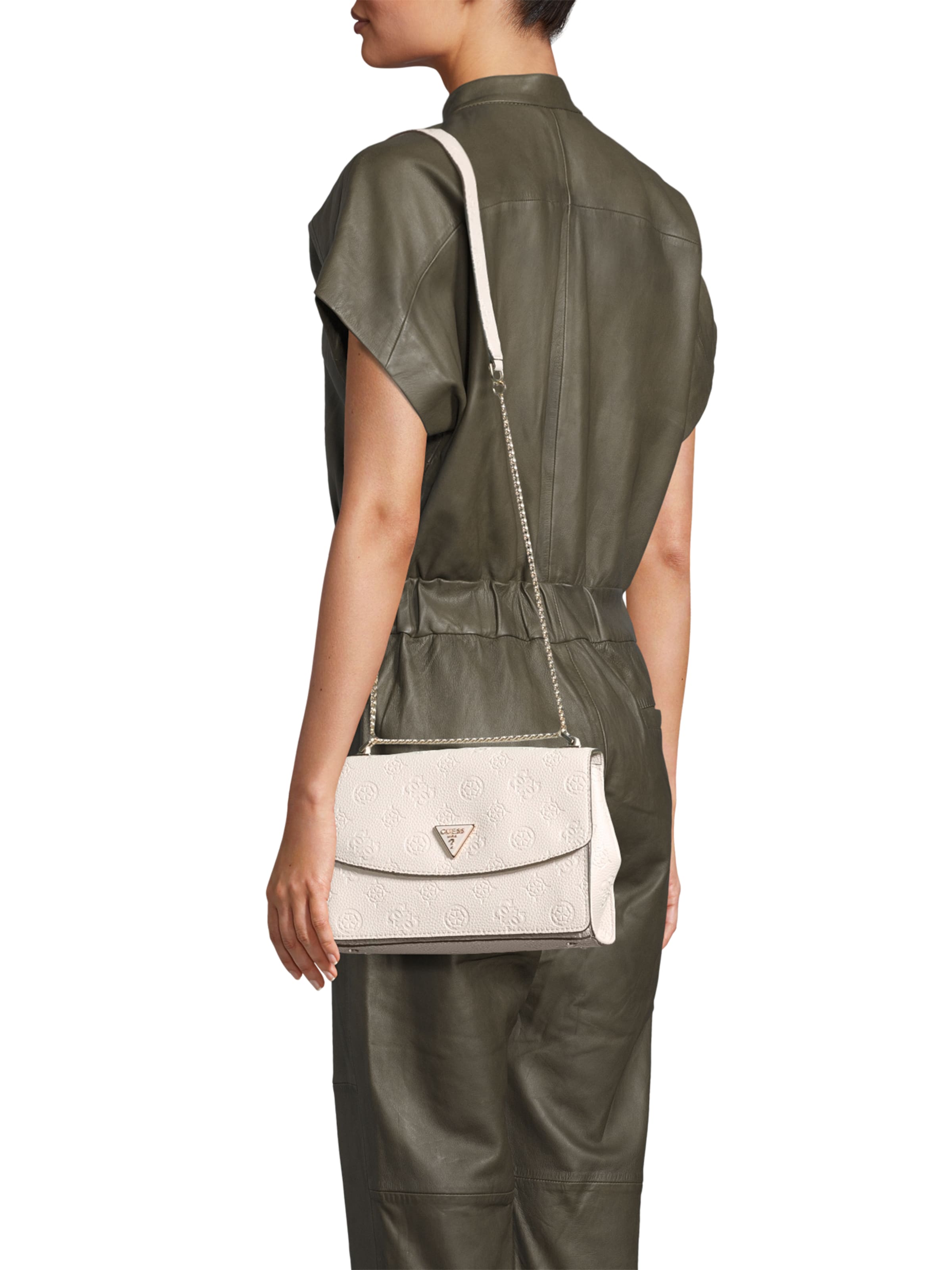 GUESS - Bolso de hombro 'CRESIDIA II CNVRTBL XBODY FLAP' en beige