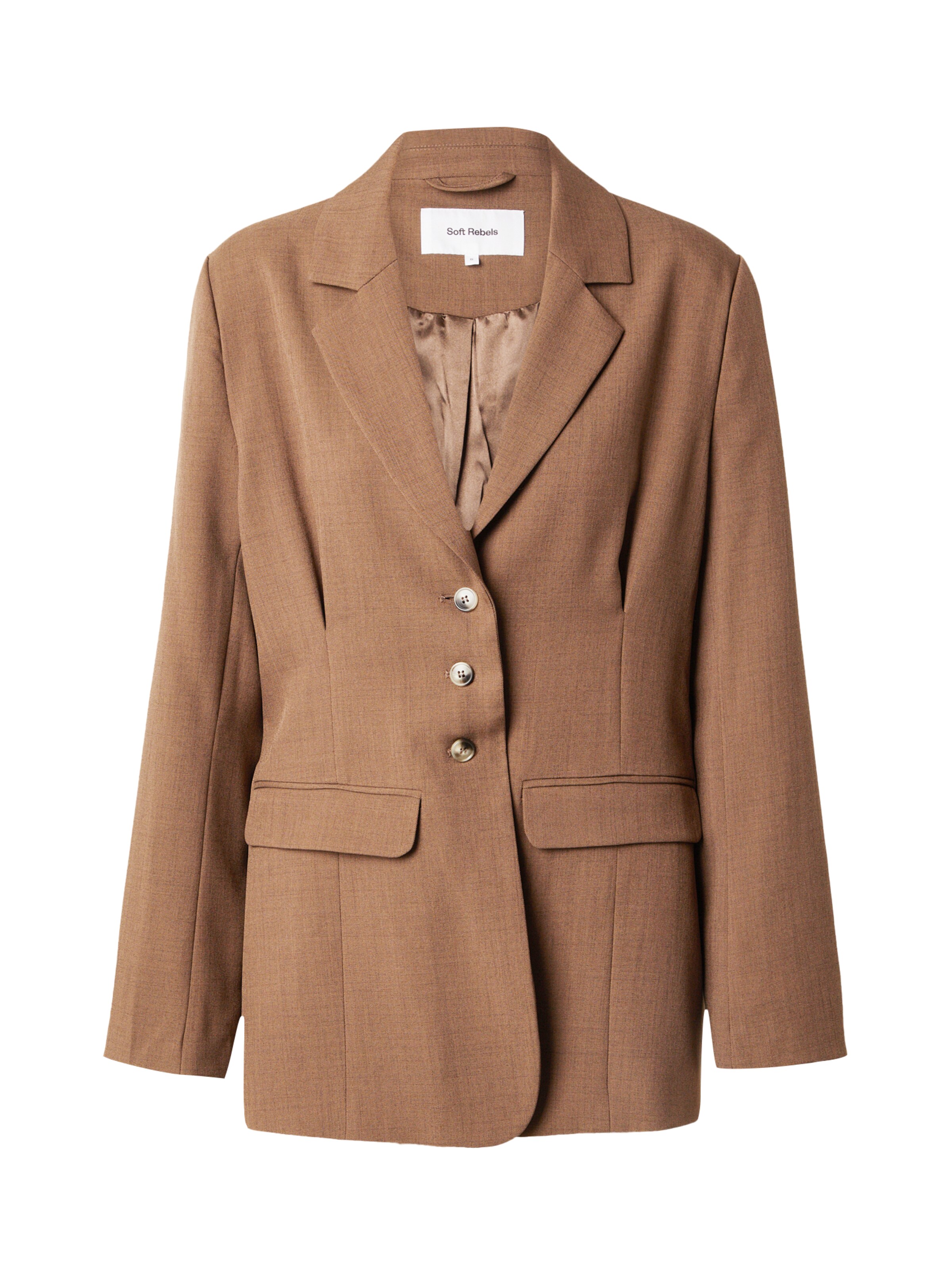 brūns Soft Rebels Žakete 'Sibylle': no priekšpuses