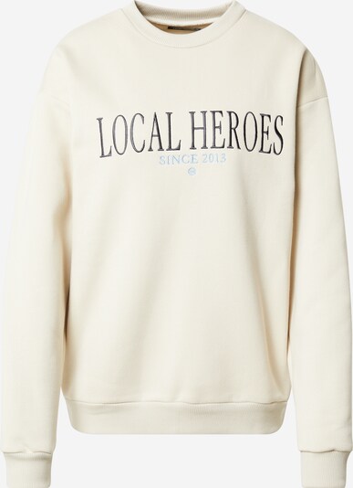 LOCAL HEROES Sweater majica u bež / svijetloplava / crna, Pregled proizvoda