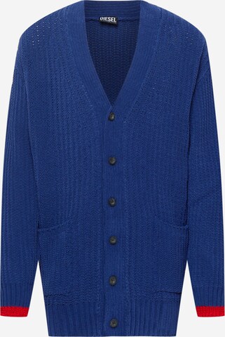 DIESEL Knit cardigan 'MORENO' in Blue: front