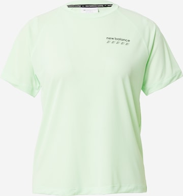 new balance - Camisa funcionais 'Accelerate Pacer' em verde: frente