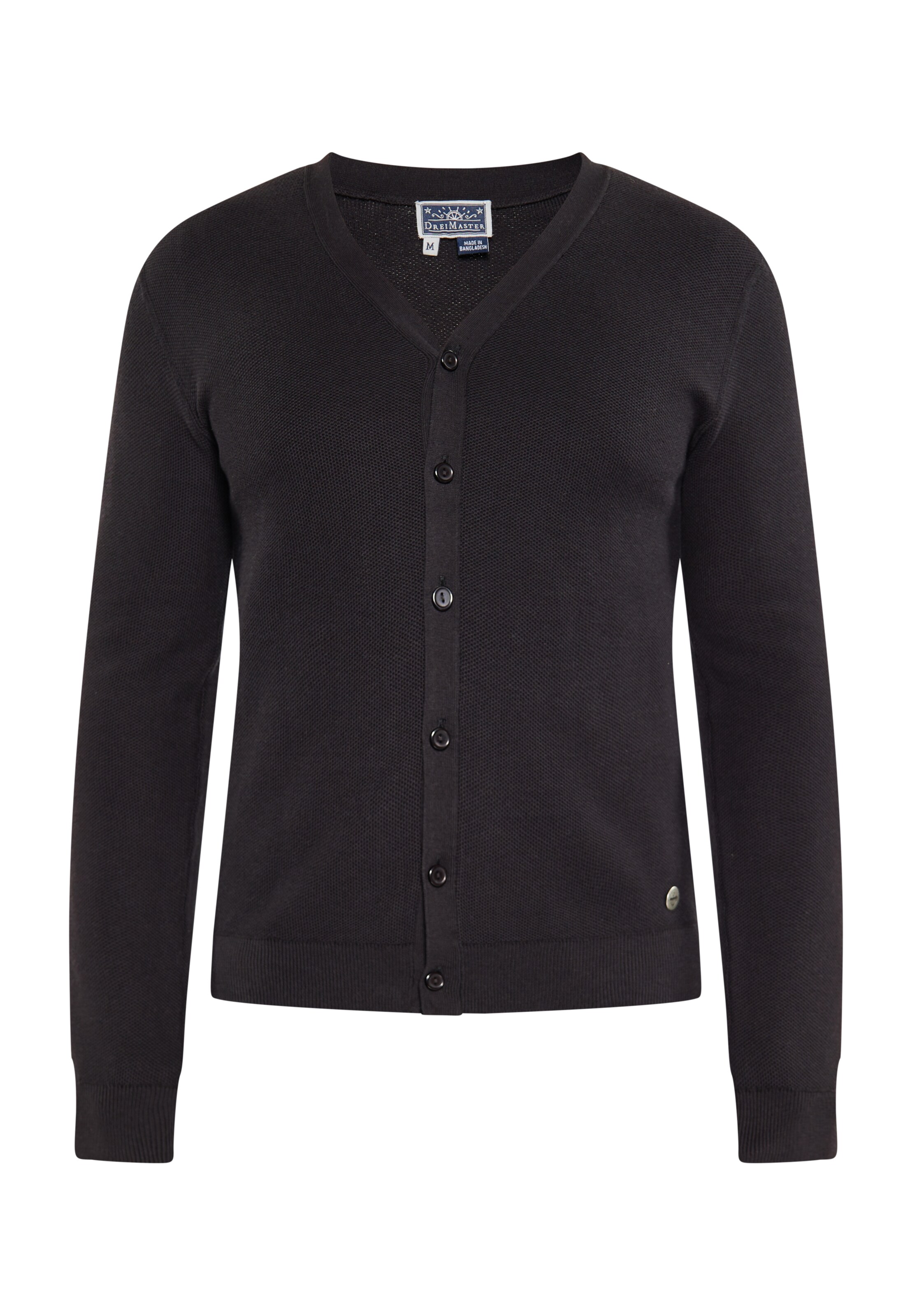 DreiMaster Maritim Kardigán - Čierna: predná strana