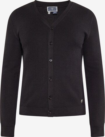 DreiMaster Maritim Knit Cardigan in Black: front