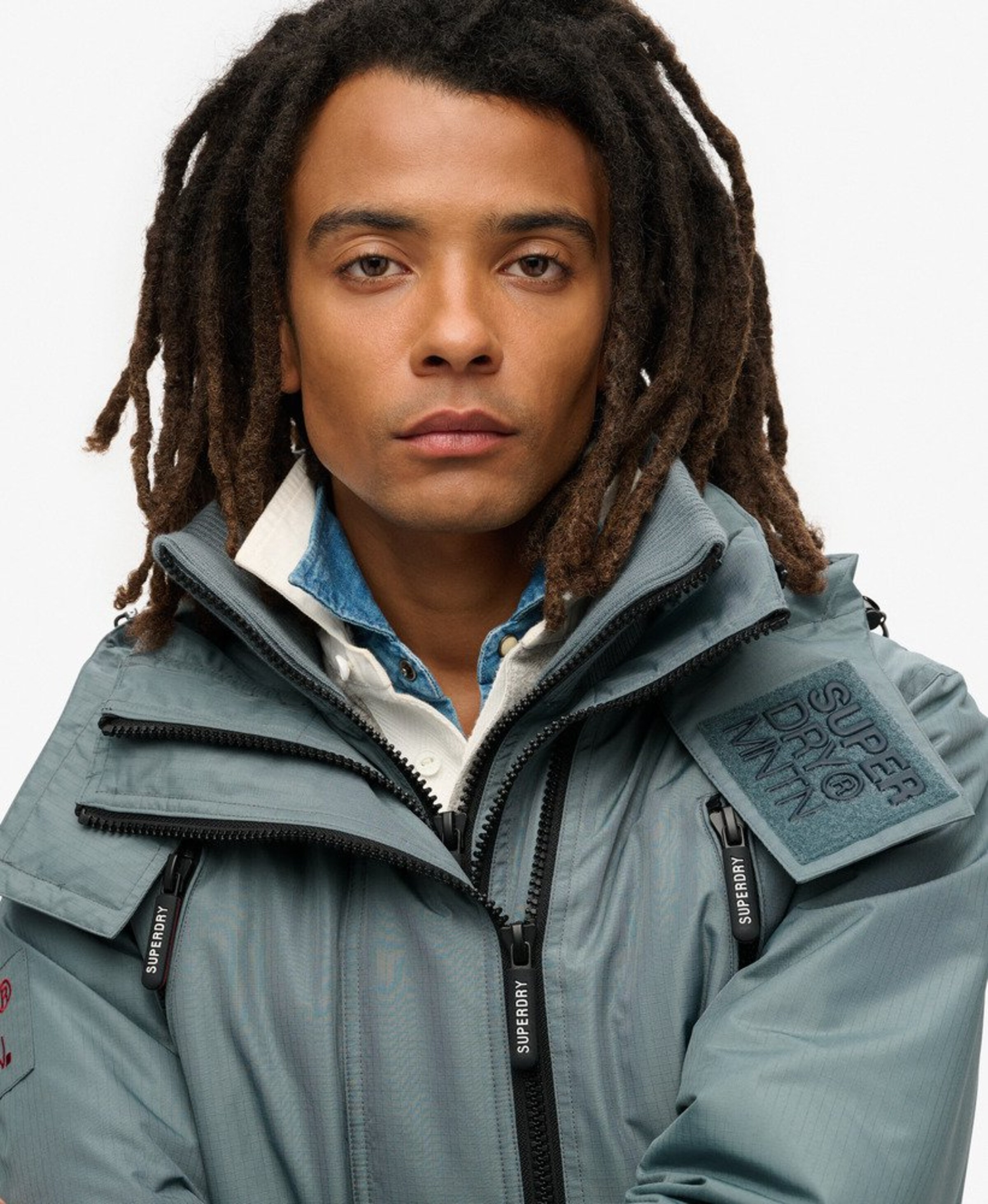 Superdry Tussenjas in Blauw