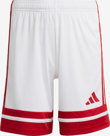 ADIDAS PERFORMANCE Regular Urheiluhousut 'Squadra 25' värissä valkoinen: etupuoli