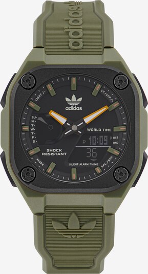 ADIDAS ORIGINALS Montre à affichage analogique en kaki / noir, Vue avec produit