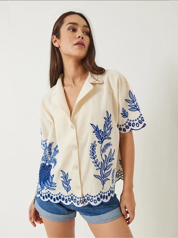Bianco Lucci Bluse in Weiß