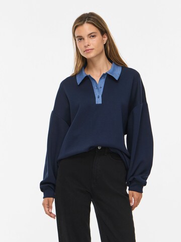 VILA Shirt in Blauw: voorkant