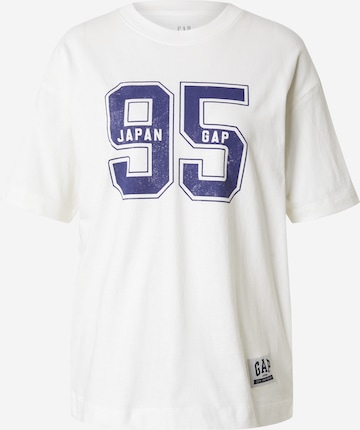 T-shirt oversize GAP en blanc : devant