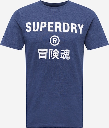 Superdry T-Shirt in Blau: predná strana