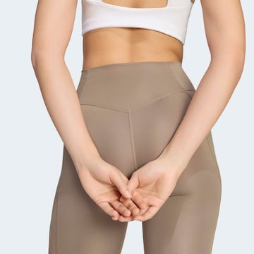 ADIDAS PERFORMANCE Skinny Sporthose in Beige