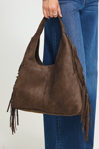 ICHI Schultertasche 'IAELBA' in Braun