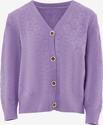 ALARY Knit Cardigan in Purple: front